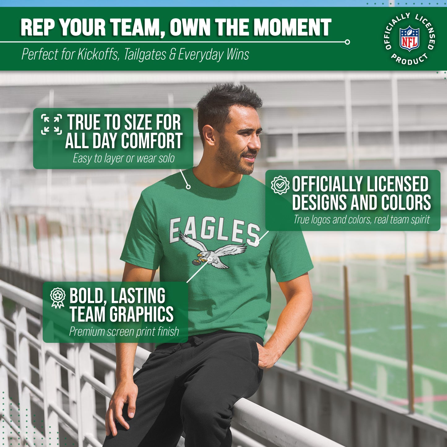 Philadelphia Eagles NFL Home Team Tee - Kelly Green