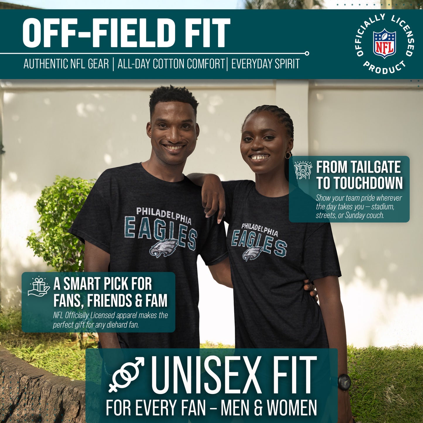 Philadelphia Eagles NFL Starting Fresh Tee - Black