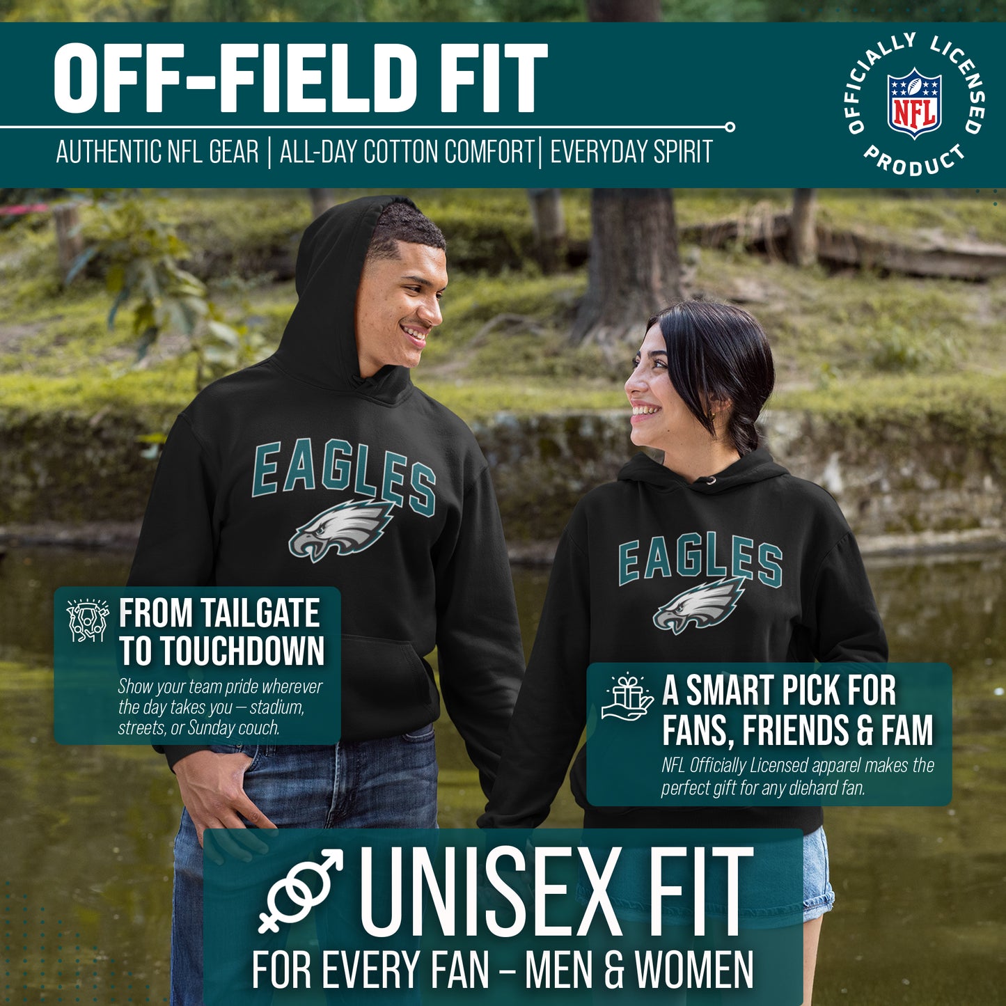 Philadelphia Eagles NFL Home Team Hoodie - Black