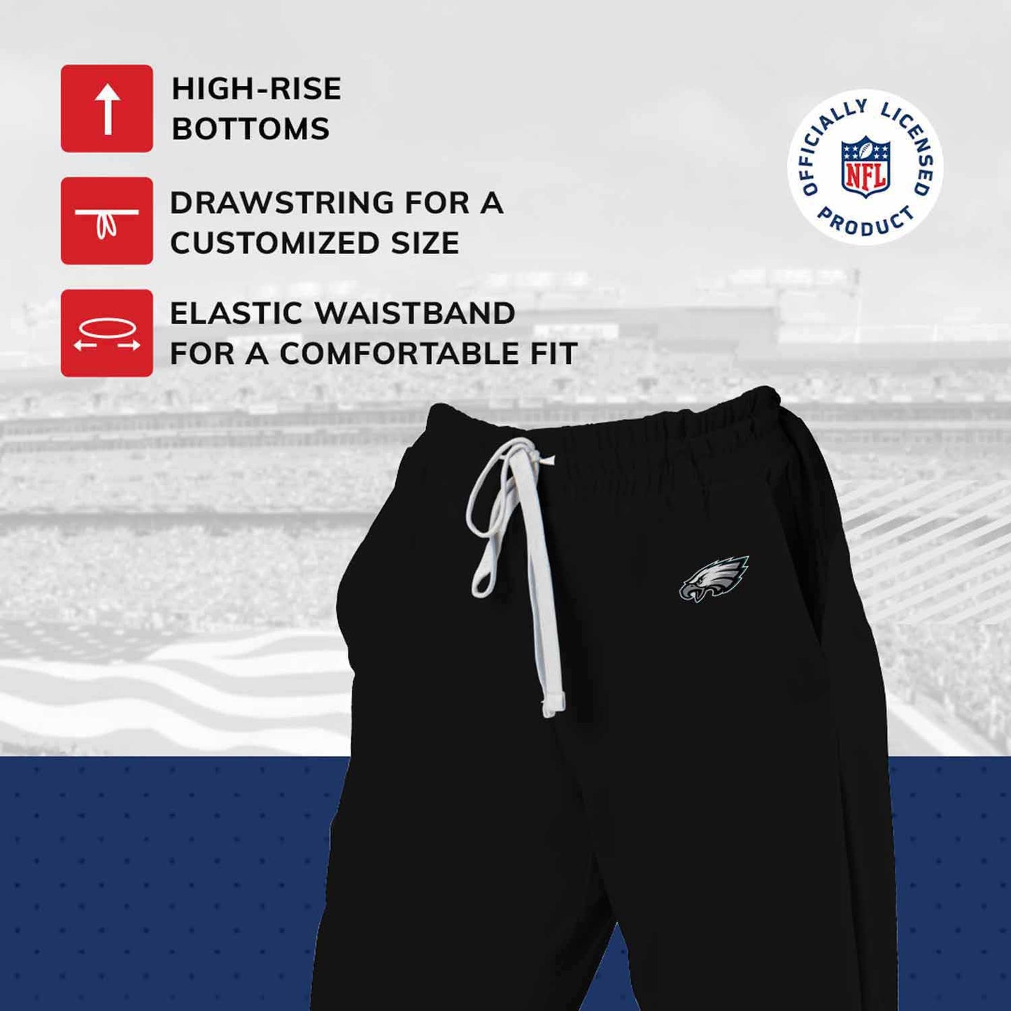 Philadelphia Eagles NFL Women's Phase Jogger Pants - Black