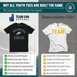 Philadelphia Eagles NFL Youth Gameday Football T-Shirt - Black