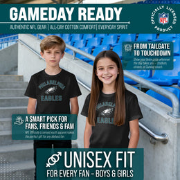 Philadelphia Eagles NFL Youth Gameday Football T-Shirt - Black