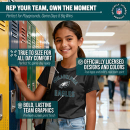 Philadelphia Eagles NFL Youth Gameday Football T-Shirt - Black