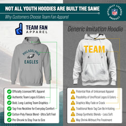 Philadelphia Eagles NFL Youth Gameday Hooded Sweatshirt - Gray