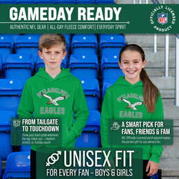 Philadelphia Eagles NFL Youth Gameday Hooded Sweatshirt - Kelly Green