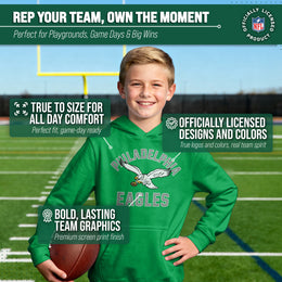 Philadelphia Eagles NFL Youth Gameday Hooded Sweatshirt - Kelly Green