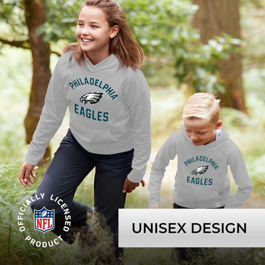 Philadelphia Eagles NFL Youth Gameday Hooded Sweatshirt - Gray