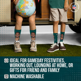 Philadelphia Eagles NFL Youth Roster Player Crew Socks - Green #26