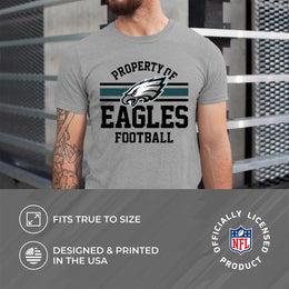 Philadelphia Eagles NFL Adult Property Of T-Shirt - Sport Gray