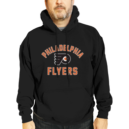 Philadelphia Flyers Adult NHL Primary Logo Hooded Sweatshirt - Black