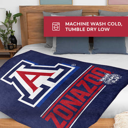 Arizona Wildcats NCAA Double Sided Blanket - Navy