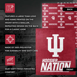 Indiana Hoosiers NCAA Double Sided Blanket - Cardinal