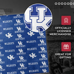 Kentucky Wildcats NCAA Double Sided Blanket - Blue