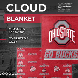 Ohio State Buckeyes NCAA Double Sided Blanket - Red