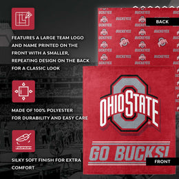 Ohio State Buckeyes NCAA Double Sided Blanket - Red