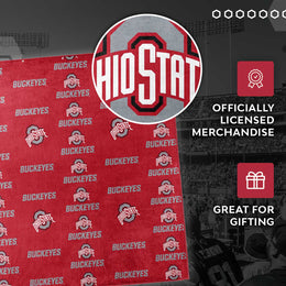Ohio State Buckeyes NCAA Double Sided Blanket - Red