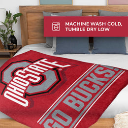 Ohio State Buckeyes NCAA Double Sided Blanket - Red