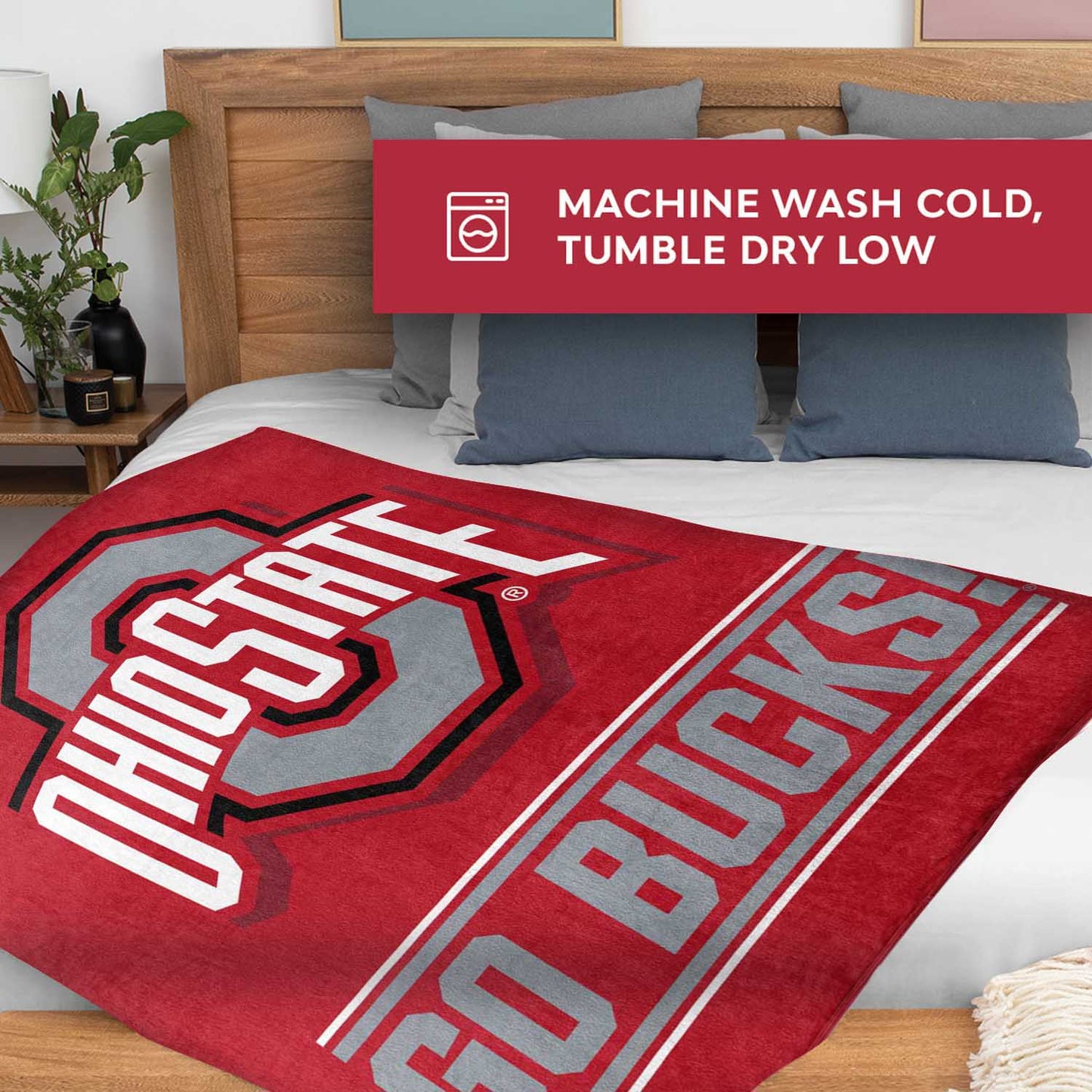 Ohio State Buckeyes NCAA Double Sided Blanket - Red