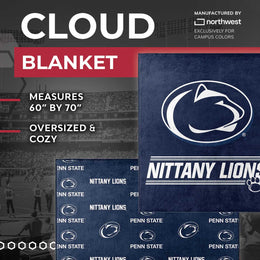 Penn State Nittany Lions NCAA Double Sided Blanket - Navy