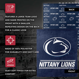 Penn State Nittany Lions NCAA Double Sided Blanket - Navy