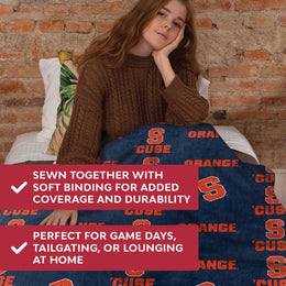 Syracuse Orange NCAA Double Sided Blanket - Navy