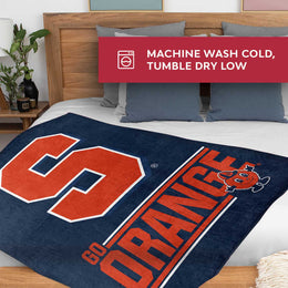 Syracuse Orange NCAA Double Sided Blanket - Navy