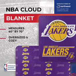Los Angeles Lakers NBA Double Sided Blanket - Purple