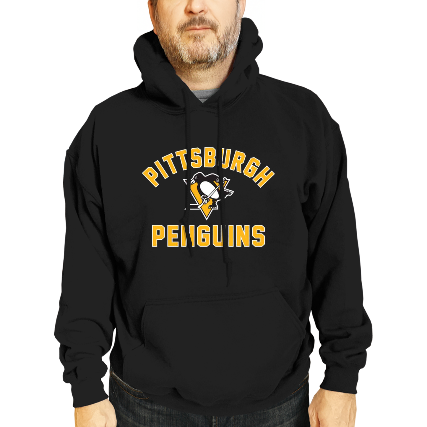 Pittsburgh Penguins Adult NHL Gameday Hooded Sweatshirt - Black