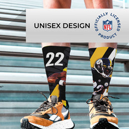 Pittsburgh Steelers NFL Adult Player Stripe Sock - Black #22