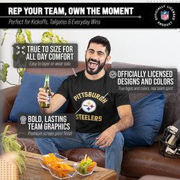 Pittsburgh Steelers NFL Adult Gameday T-Shirt - Black