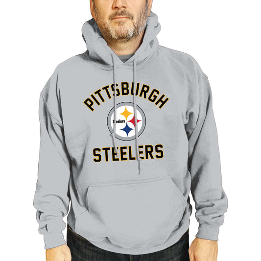 Pittsburgh Steelers NFL Adult Gameday Hooded Sweatshirt - Sport Gray