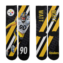 Pittsburgh Steelers NFL Adult Player Stripe Sock - Black