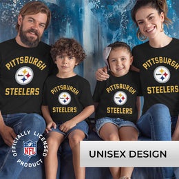 Pittsburgh Steelers NFL Youth Gameday Football T-Shirt - Black