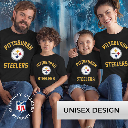 Pittsburgh Steelers NFL Youth Gameday Football T-Shirt - Black