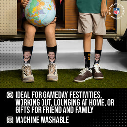 Pittsburgh Steelers NFL Youth Roster Player Crew Socks - Black