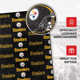 Pittsburgh Steelers NFL Double Sided Blanket - Black