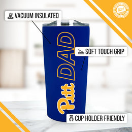 Pitt Panthers NCAA Stainless Steel Travel Tumbler for Dad - Royal