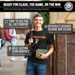 Princeton Tigers NCAA Adult Gameday Cotton T-Shirt - Black