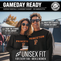 Princeton Tigers Adult Arch & Logo Soft Style Gameday Crewneck Sweatshirt - Black
