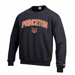 Princeton Tigers Adult Tackle Twill Crewneck - Black