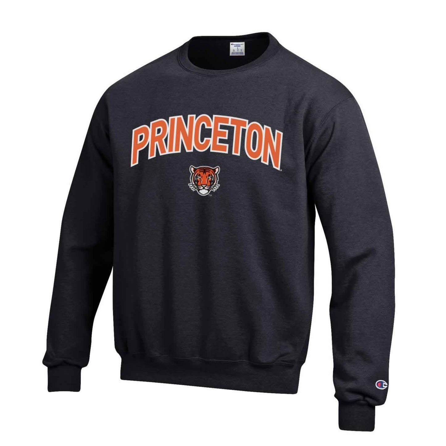 Princeton Tigers Adult Tackle Twill Crewneck - Black