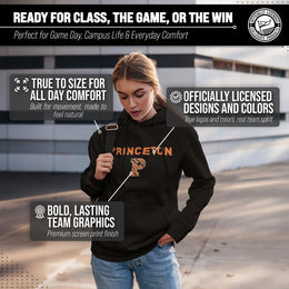 Princeton Tigers Adult Arch & Logo Soft Style Gameday Hooded Sweatshirt - Black