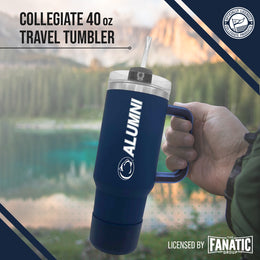 Penn State Nittany Lions Collegiate 40oz Stainless Steel Travel Tumbler with Handle for Alumni - Navy