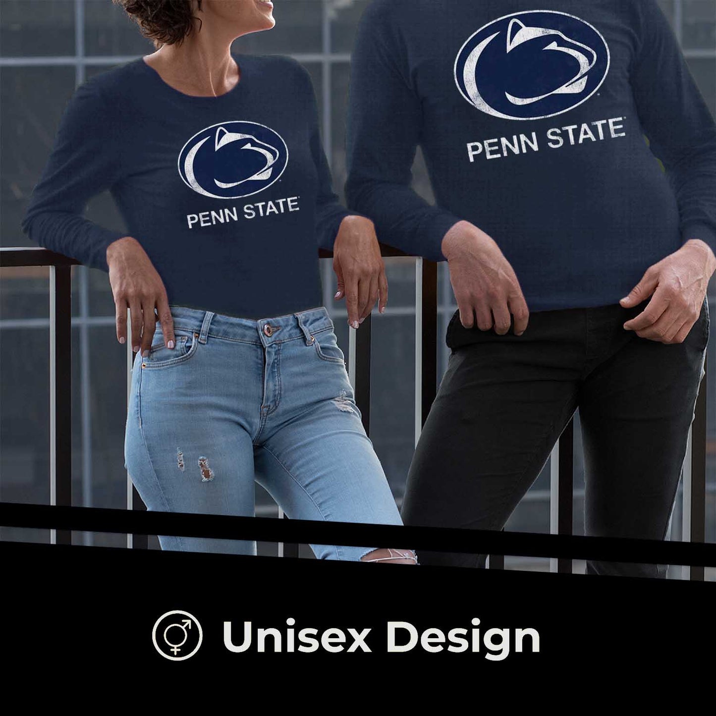 Penn State Nittany Lions NCAA MVP Adult Long-Sleeve Shirt - Navy