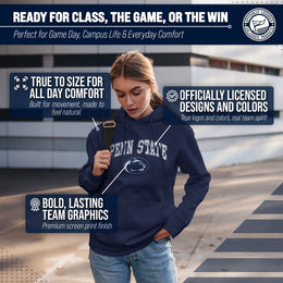Penn State Nittany Lions Adult Arch & Logo Soft Style Gameday Hooded Sweatshirt - Navy