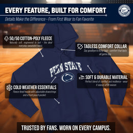 Penn State Nittany Lions Adult Arch & Logo Soft Style Gameday Hooded Sweatshirt - Navy