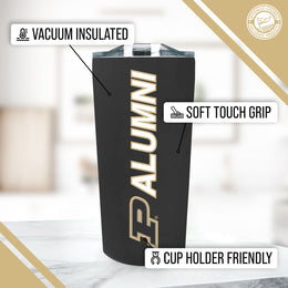 Purdue Boilermakers Collegiate Stainless Steel Travel Tumbler for Alumni - Black