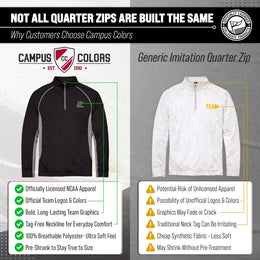 Purdue Boilermakers Mens NCAA Campus Classic Long Sleeve 1/4 Zip Windshirt - Black