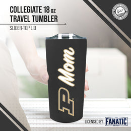 Purdue Boilermakers NCAA Stainless Steel Travel Tumbler for Mom - Black