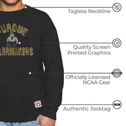 Purdue Boilermakers Adult University Crewneck - Black